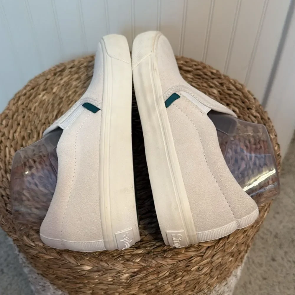 Simple Men's Cream Slip-On Shoes - 8 - NWOB
